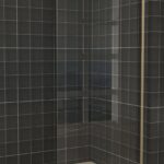 badkamerset mat zwart - douchewand